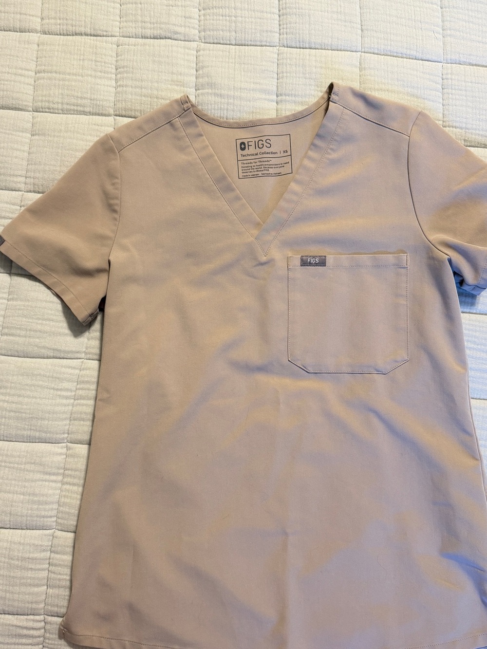 XS FIGS V-Neck Scrub Top - Boulder